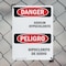 Signmission Sodium Hypochlorite-Hipoclorito De Sodio Danger Sign, Plastic, 7in W x 10in L, 2PK OS-2PACK-DS-P-710-VS-2042 - alternate 2